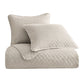 Anna - King Diamond Quilted Coverlet Set (Set of 3) - Light Tan