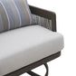 Genova - Patio Swivel Club Chair With Accent Pillow (Set of 2) - Gray