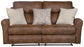 Justine - Lay Flat Reclining Loveseat - Burlap