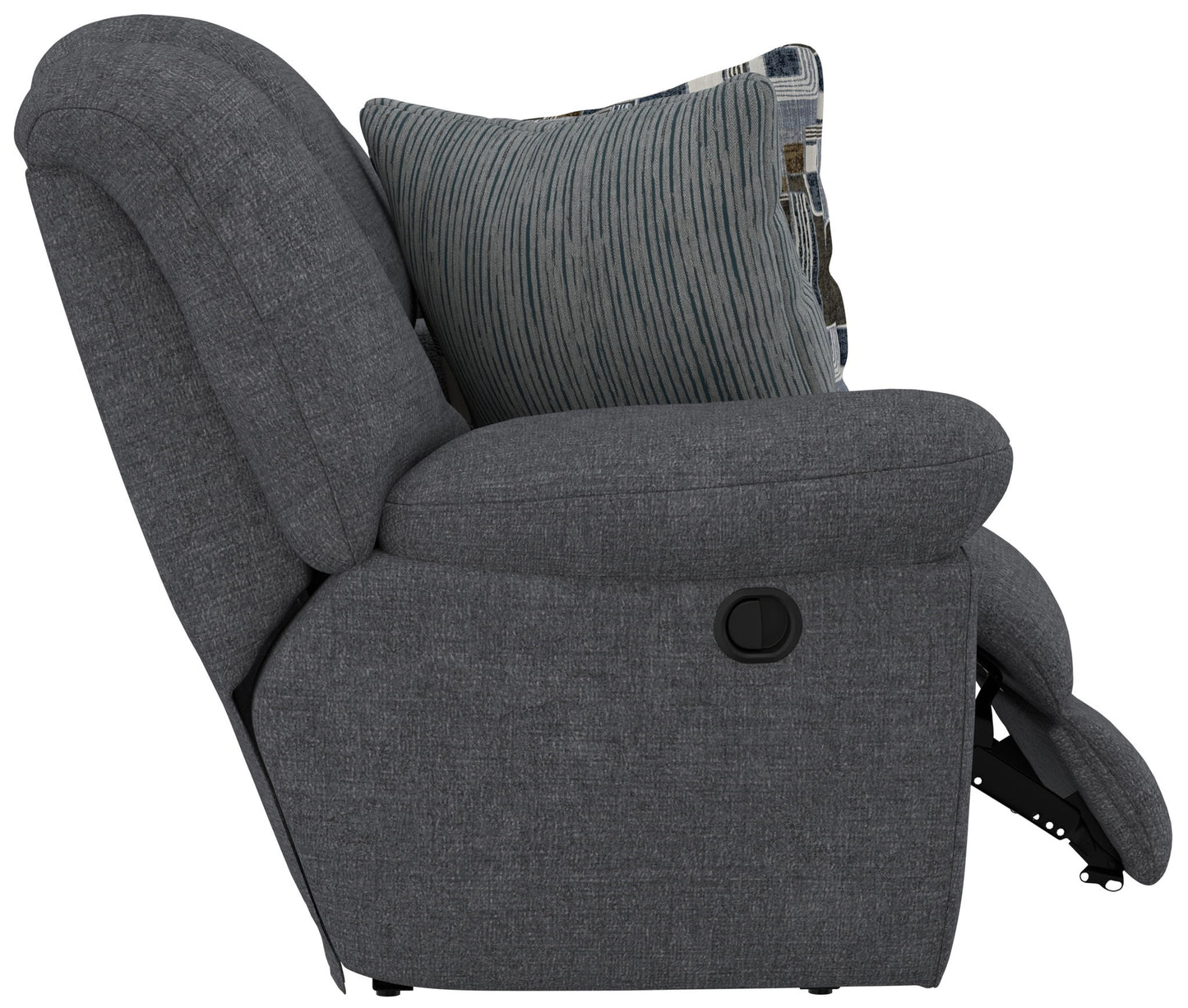 Trifecta - Sofa With 3 Recliners and Drop Down Table