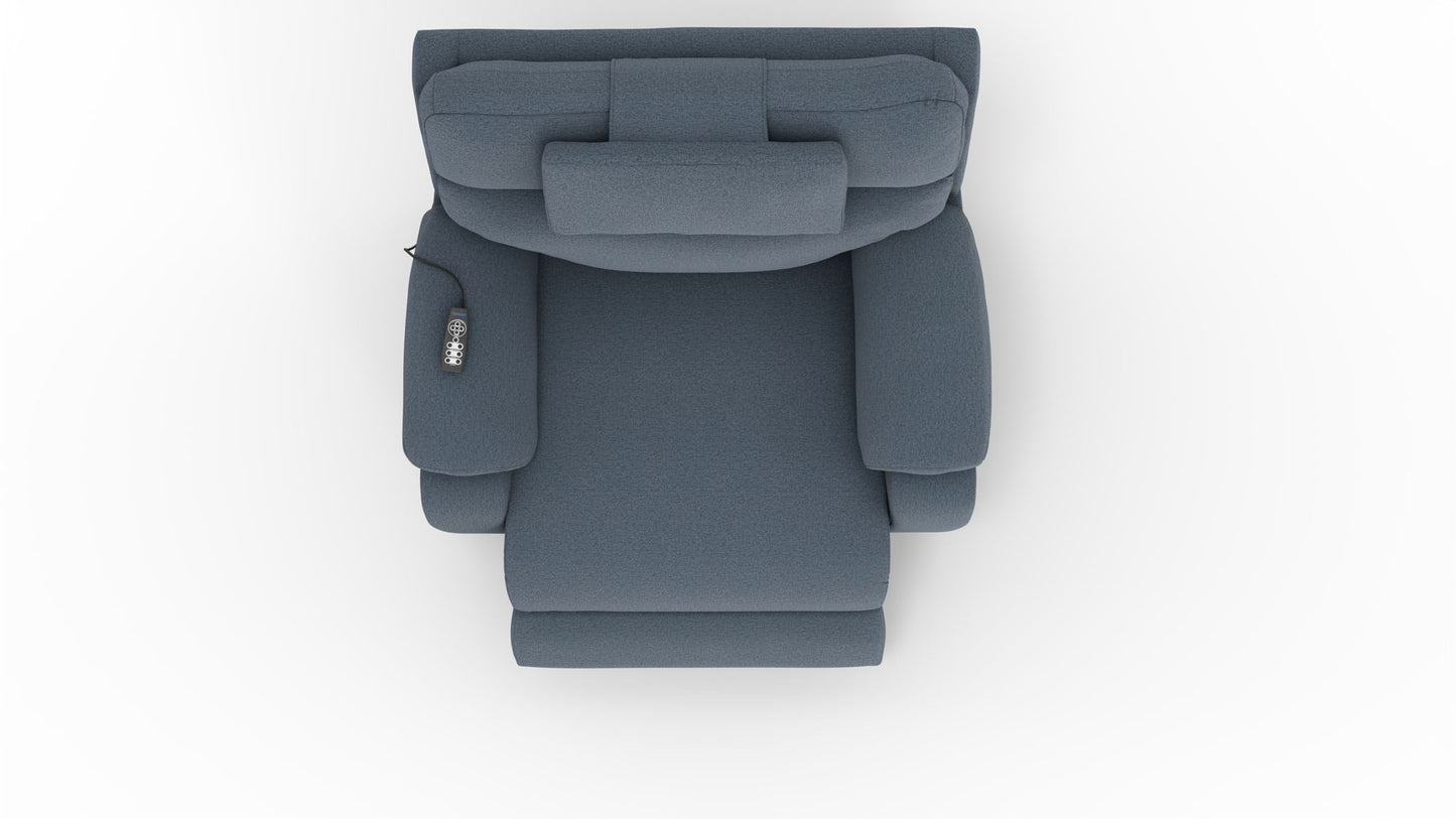 Dreamtime - 48" Power Headrest Power Lay Flat Recliner With CR3 Heat/Massage/Zero Gravity