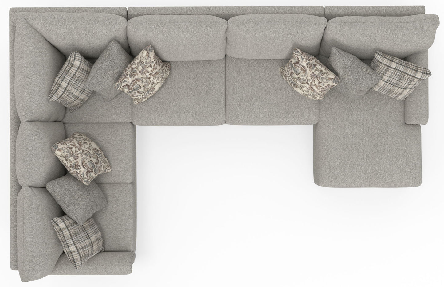 Livingston - Sectional With Comfort Coil Seating And Accent Pillows Included