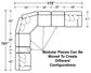 Como - 7 Piece Italian Leather Match Reclining Sectional