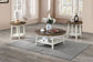 Flaherty - 3 Piece Occasional Set (1 Coffee & 2 End Tables) - Brown / White