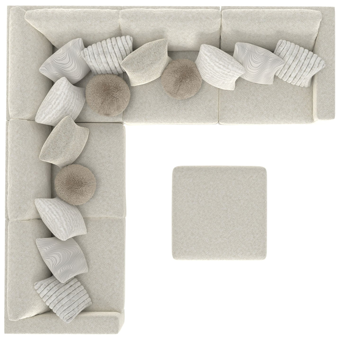 Ritzy - Modular Sofa And Included Cocktail Ottoman