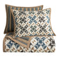Mosaic - Twin Reversible Quilt Set (Set of 2) - Multi Color