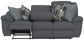 Trifecta - Sofa With 3 Recliners and Drop Down Table