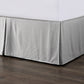 Hera - Washed Linen Tailored King Bed Skirt - Light Gray