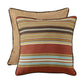 Calhoun - Striped Reversible Euro Sham - Red / Brown