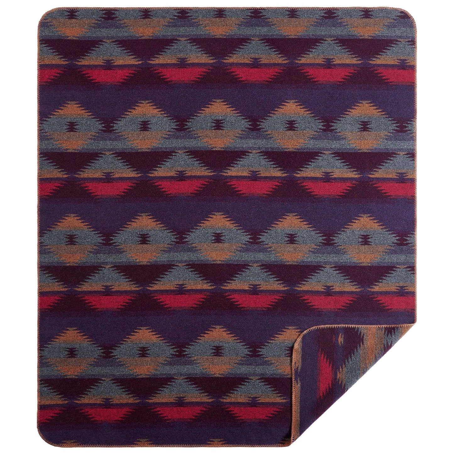 Gila - King Wool Blend Blanket - Multi Color