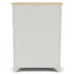 Glenndale - Five Drawer Chest - Aged White / Wheat
