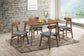 Morocco - Rectangle Dining Table - Walnut Brown