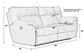 Hollins - 88" Power Reclining Sofa - Coffee