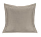 Luna - Single Flanged Washed Linen Pillow - Taupe