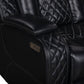 Orion II - LAF Sofa With Power Headrest & Footrest - Black