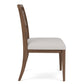 Delia - Wood Back Side Chair (Set of 2) - Nouveau Walnut / Beige