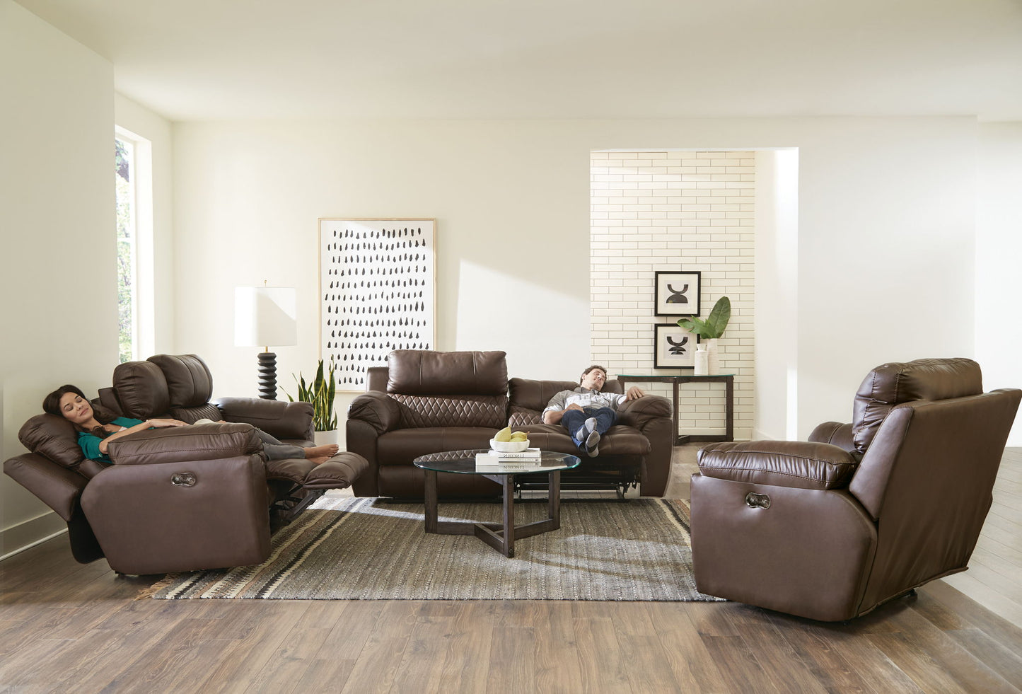 Sorrento - Power Lay Flat Recliner - Kola