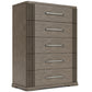 Sariel - 5 Drawer Chest - Dark Brown
