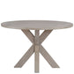 Bennett - Round Dining Table - Frosted Gray