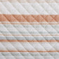 Mystic Stripe - Twin Cotton Gauze Quilt Set (Set of 2) - Coral