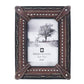 Picture Frame - 4" x 6" Corner Straps With Studding  - Brown