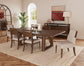 Delia - Wood Back Side Chair (Set of 2) - Nouveau Walnut / Beige