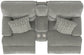 Renaldo - Power Console Loveseat With Zero Gravity Recline - Stone