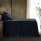Stella - King Faux Silk Velvet Bedspread Set (Set of 3) - Midnight Blue