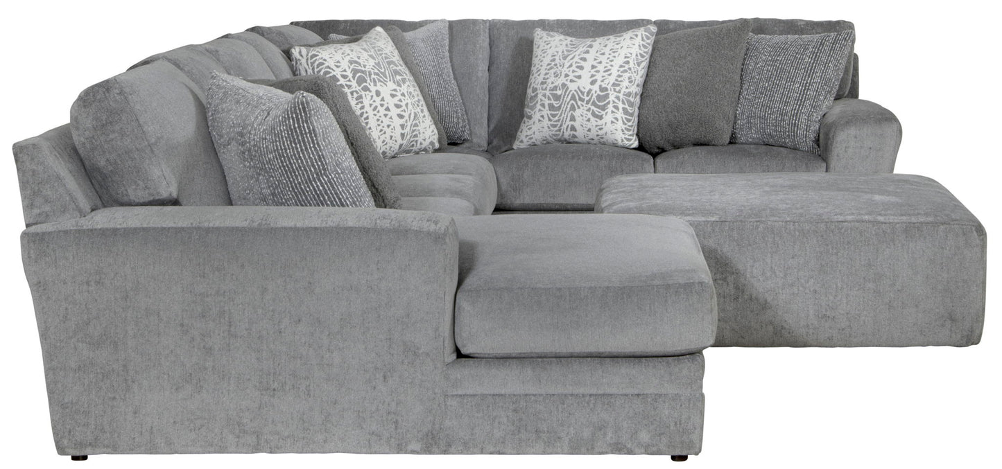Glacier - Sectional With Cocktail Ottoman
