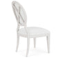 Hepburn - Oval Back Upholstered Side Chair (Set of 2) - White