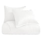 Satin Channel - King Quilt Set (Set of 3) - White