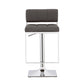 Alameda Adjustable Bar Stool Chrome and Grey