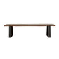 Ditman Live Edge Dining Bench Grey Sheesham and Black