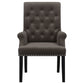 Alana Upholstered Tufted Arm Chair with Nailhead Trim