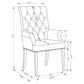 Alana Velvet Upholstered Dining Arm Chair Sand