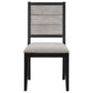 Elodie 5-piece Rectangular Extension Leaf Dining Set Black