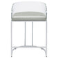 Thermosolis Clear Acrylic Counter Chair Chrome (Set of 2)