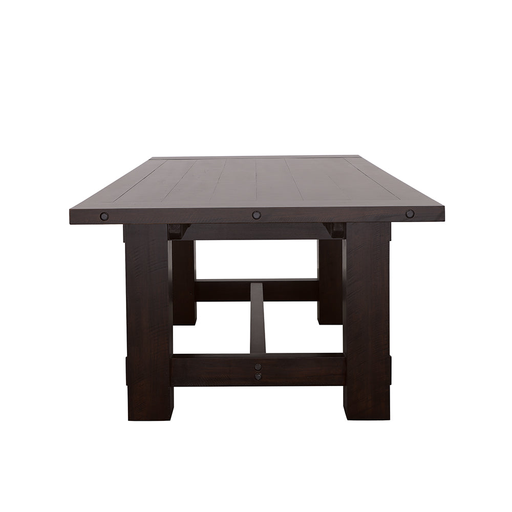 Calandra Rectangle Dining Table with Extension Leaf Vintage Java