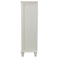 Sandy Beach 8-drawer Door Chest Cream White