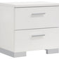 Felicity 4-piece Twin Bedroom Set White High Gloss