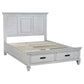Franco 4-piece Eastern King Bedroom Set Distressed White