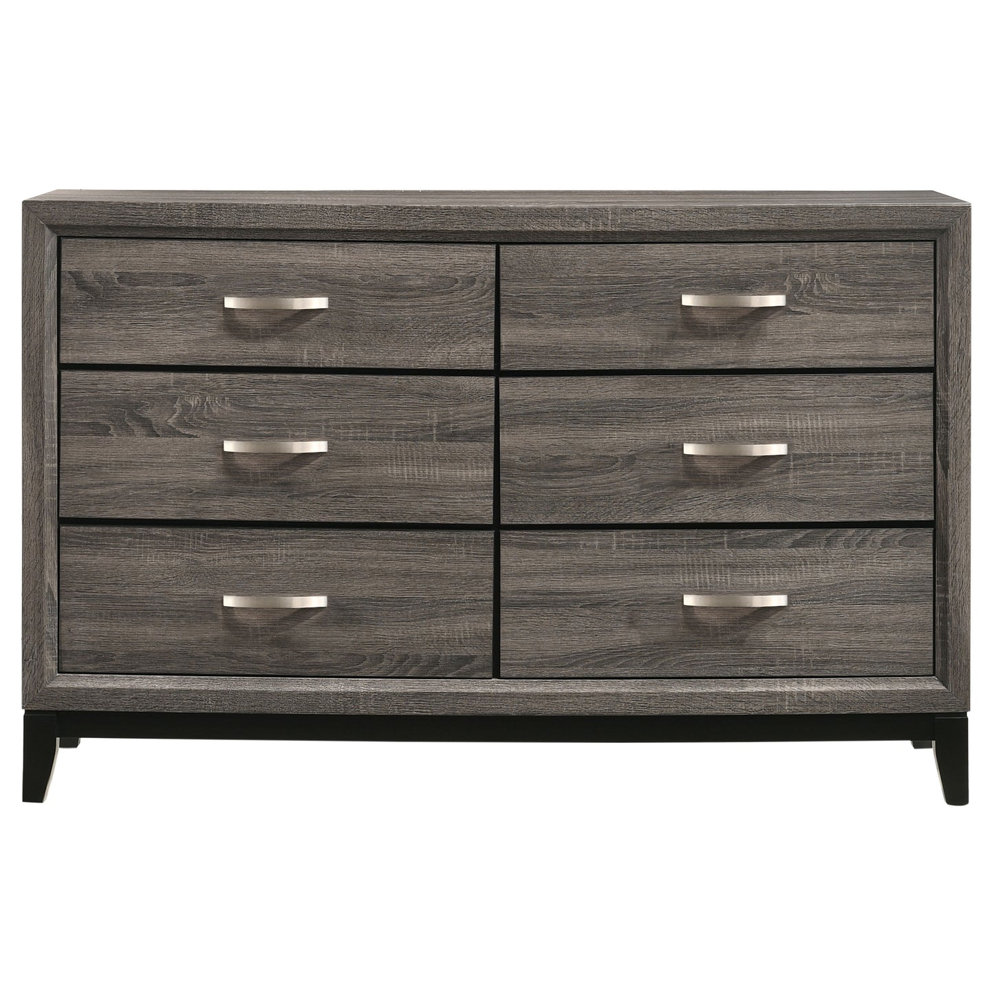 Watson Five-piece Full Bedroom Set Grey Oak