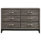 Watson Five-piece Full Bedroom Set Grey Oak