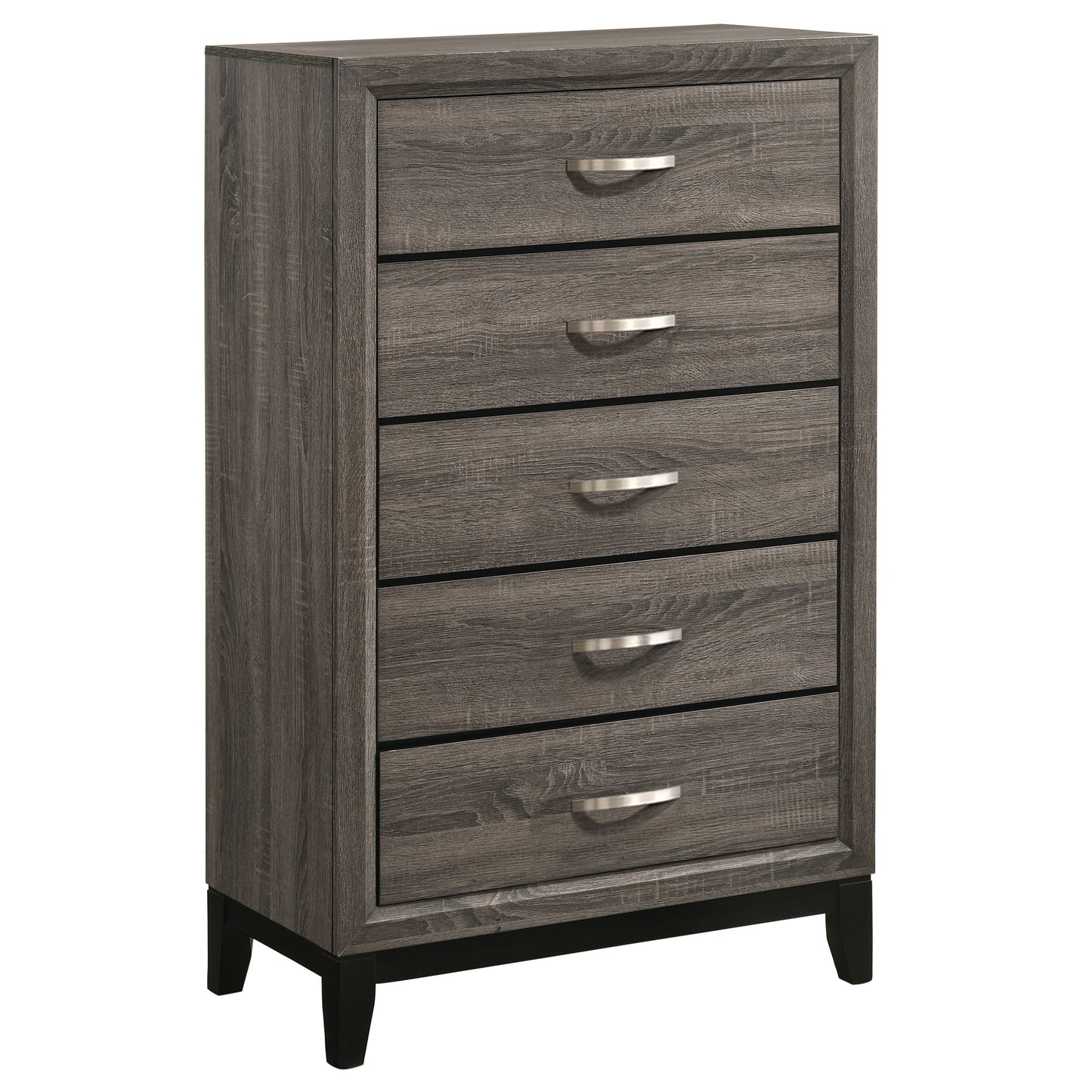 Watson Five-piece Twin Bedroom Set Grey Oak