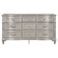 Evangeline 9-drawer Dresser Silver Oak