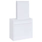 Harvey Vanity Set with Lift-Top Stool White