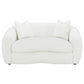Isabella 3-piece Faux Sheepskin Upholstered Sofa Set Natural