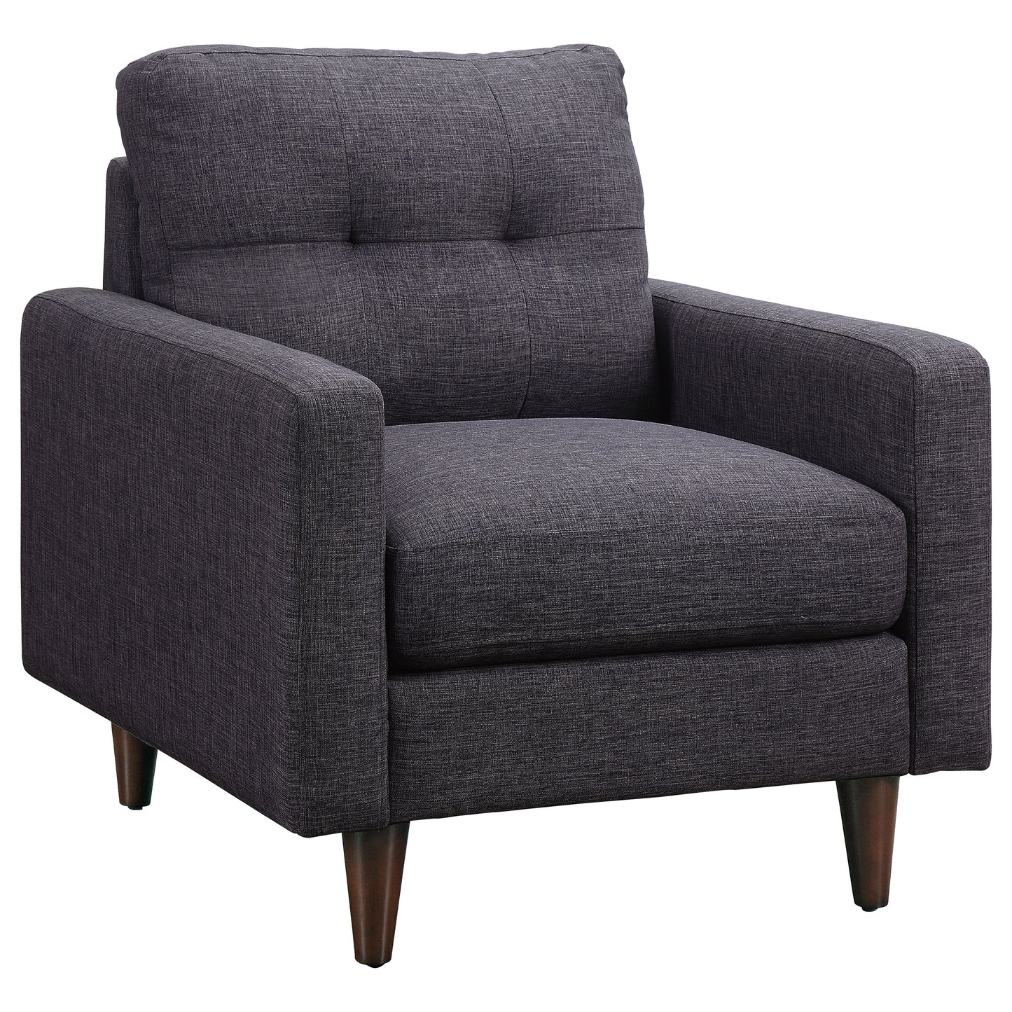 Watsonville 3-piece Cushion Back Living Room Set Grey