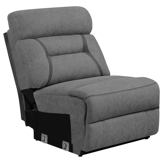 Higgins Upholstered Armless Chair Grey