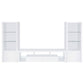 Jude 3-piece 71-inch TV Entertainment Center White High Gloss